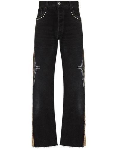 Children of the discordance Wide Jeans - Black