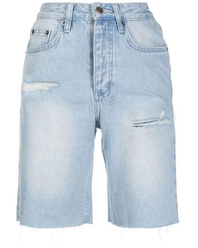 Ksubi Shorts > denim shorts - Bleu