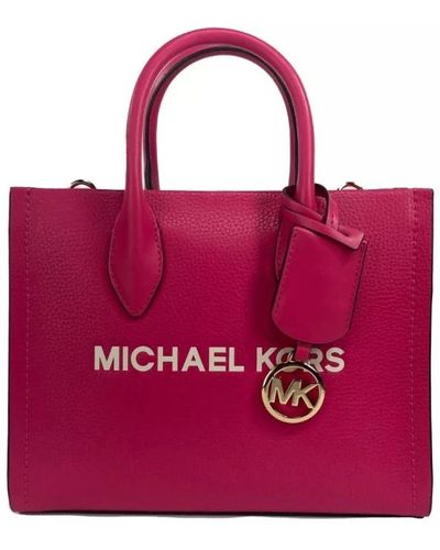 Michael Kors Pebbled leather shopper tote bag - Rosa