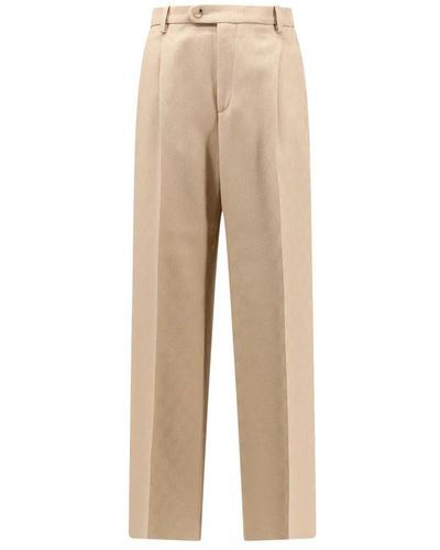 Gucci Wide Trousers - Natural