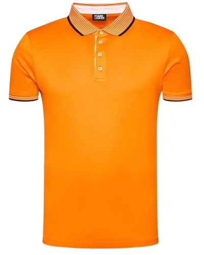 Karl Lagerfeld Baumwoll polo shirt regular fit - Orange