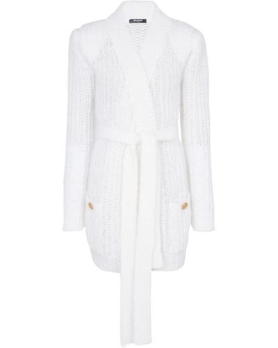 Balmain Knitwear > cardigans - Blanc