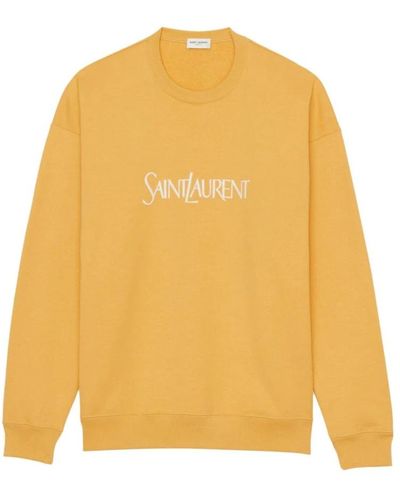 Saint Laurent Sweatshirts - Yellow