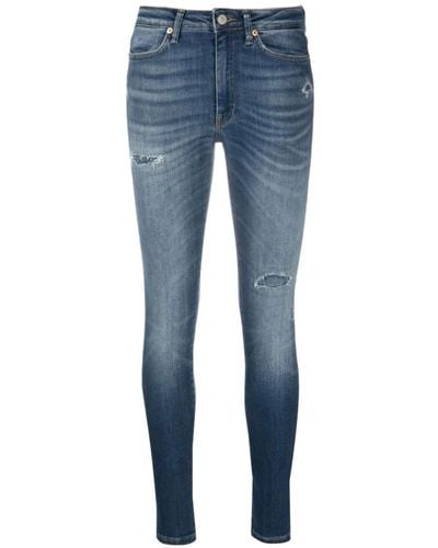 Dondup Jeans skinny a vita alta - Blu