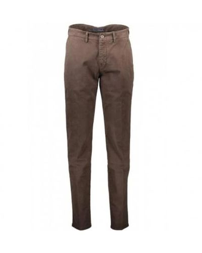 Harmont & Blaine Slim-Fit Trousers - Brown