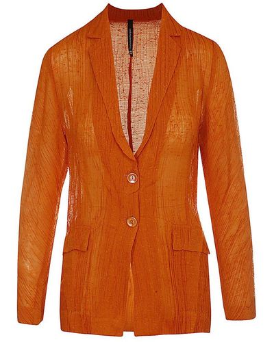 Pierantoniogaspari Pleated blazer - Naranja