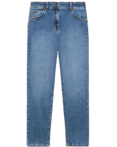 Elena Miro Jeans > straight jeans - Bleu