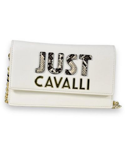 Just Cavalli Stilvolle einkaufstasche - Weiß