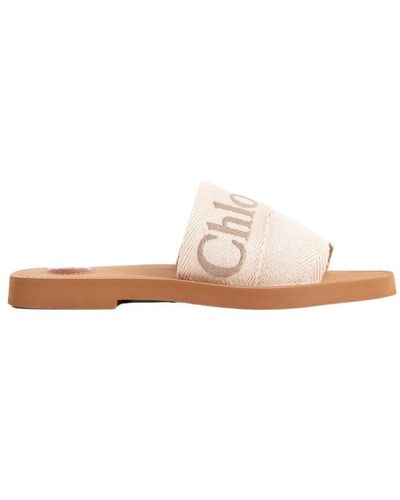 Chloé Shoes > flip flops & sliders > sliders - Neutre