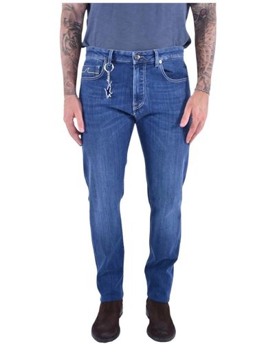 Paul & Shark Slim-fit denim stretch jeans - Blu