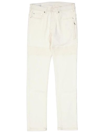 Neil Barrett Regular fit baumwoll-jeans - Weiß