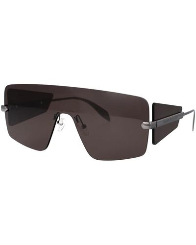 Alexander McQueen Stylische sonnenbrille am0460s - Schwarz