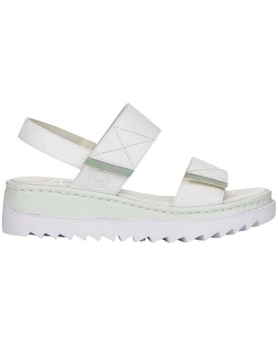 Rieker Flat Sandals - White