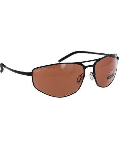 Serengeti Stilvolle schwarze sonnenbrille für männer - Braun