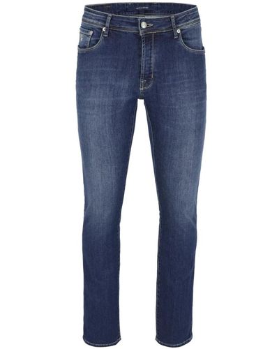 Atelier Noterman Jeans > skinny jeans - Bleu