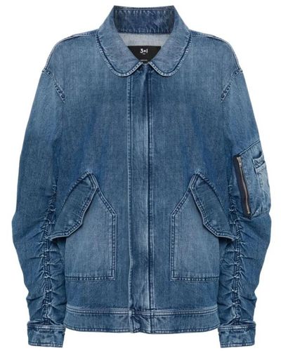 3x1 Jackets > denim jackets - Bleu