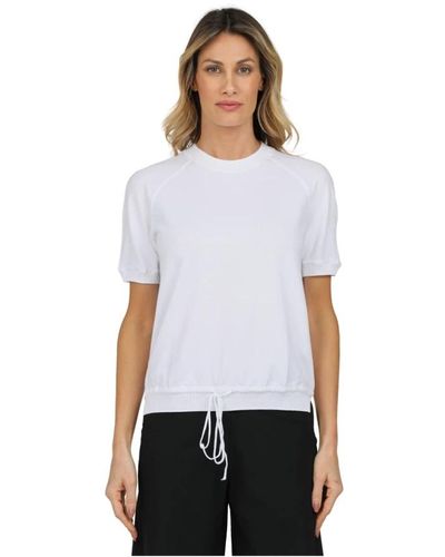 Gran Sasso Camiseta cuello redondo manga corta - Blanco