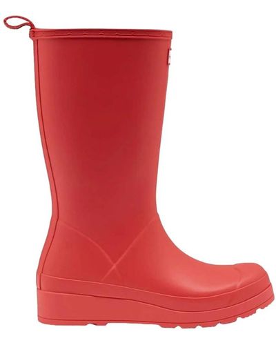 HUNTER Bota de lluvia roja - Rojo