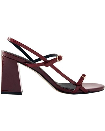 Alohas Elyn onix burgundy leather sandals - Pink