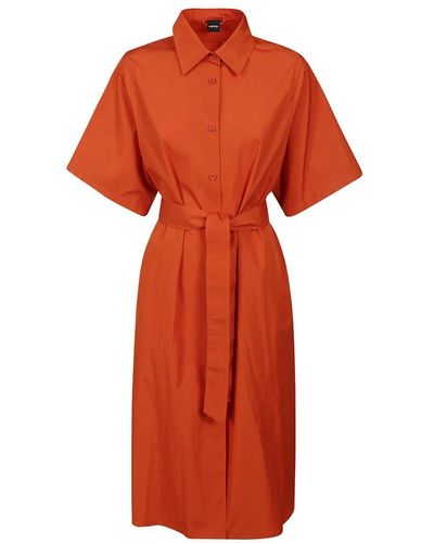 Aspesi Shirt Dresses - Orange