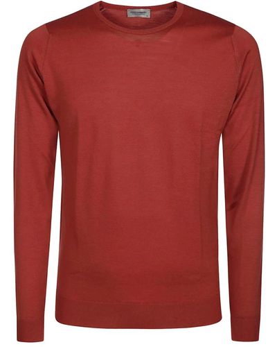 John Smedley Knitwear > round-neck knitwear - Rouge