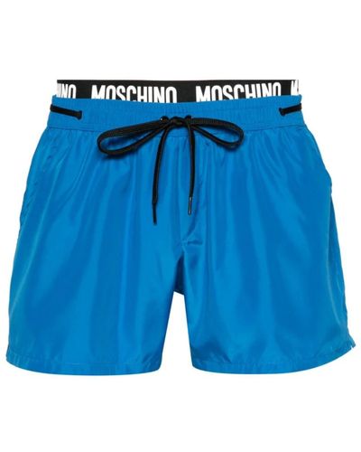 Moschino Stilvolle badebekleidung strand aussage - Blau