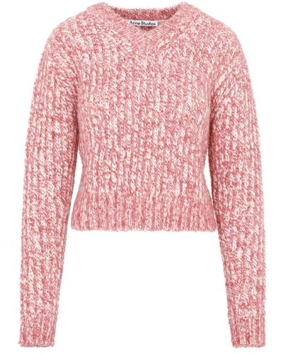 Acne Studios Round-Neck Knitwear - Pink