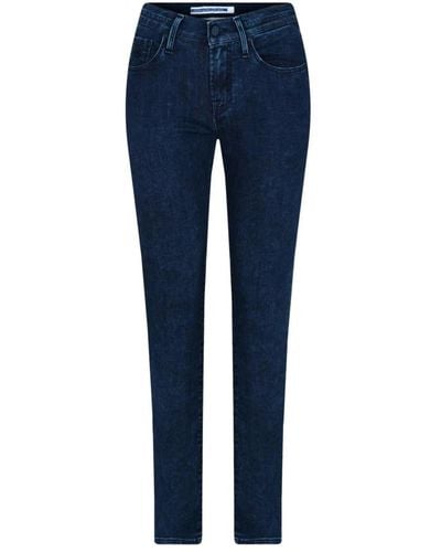 Jacob Cohen Blaue skinny fit jeans made in italy