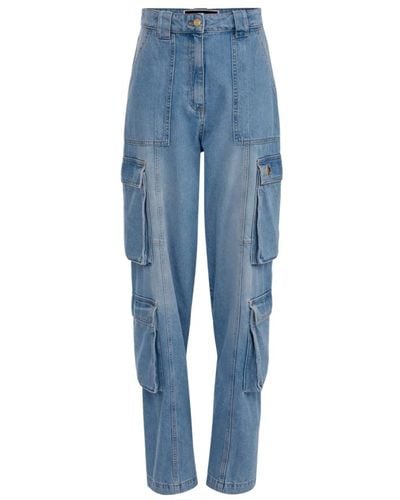 Elisabetta Franchi Jeans > loose-fit jeans - Bleu