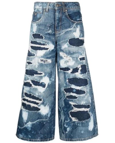 John Richmond Jeans > wide jeans - Bleu