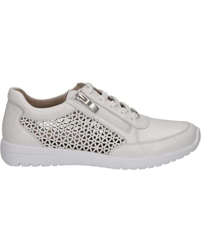 Caprice Weiße nappa sneakers für frauen - Grau
