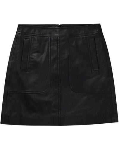 Munthe Leather Skirts - Black