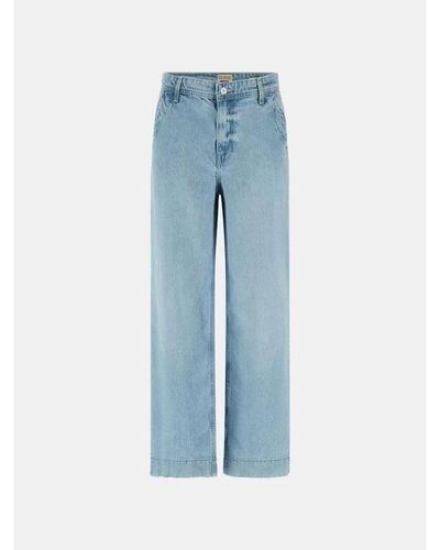Guess Jeans anchos altos - Azul