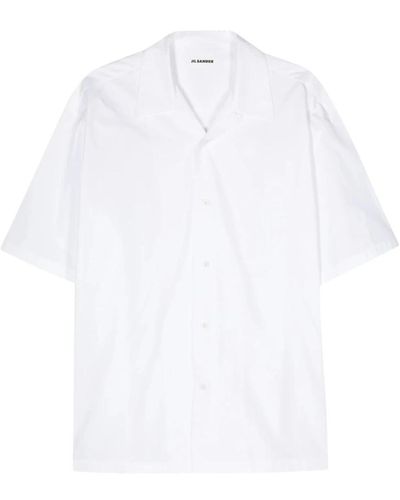 Jil Sander Short Sleeve Shirts - White