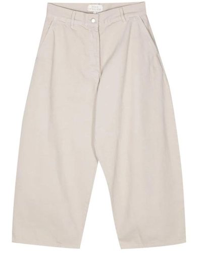 Studio Nicholson Cropped Trousers - Natural
