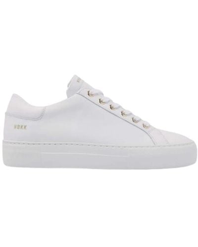 Nubikk Sneaker in pelle bianca pura fresca - Bianco