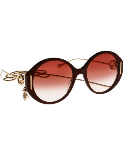 Gucci Stilvolle sonnenbrille für frauen - Braun