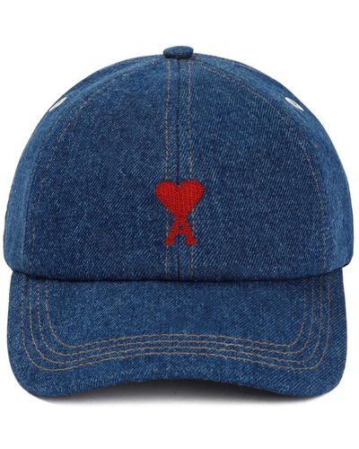 Ami Paris Ami cotton hat - Blu