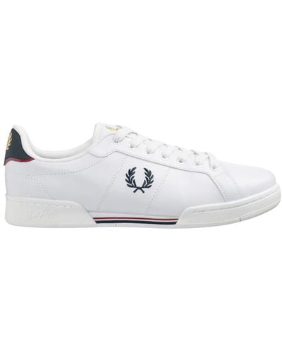 Fred Perry Klassische Ledersneakers - Weiß