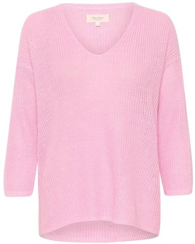 Part Two Round-Neck Knitwear - Pink