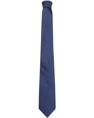 Lanvin Cravatta blu in seta - eleganza di alta qualità