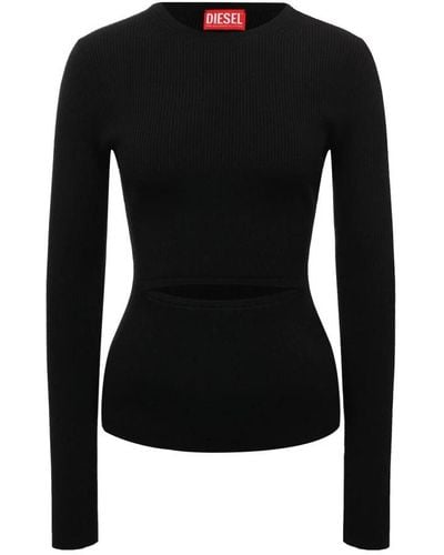 DIESEL Round-Neck Knitwear - Black