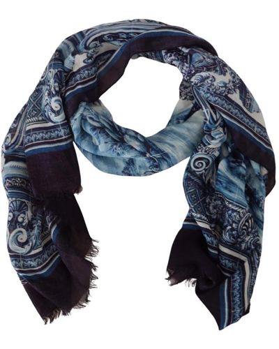 Dolce & Gabbana Accessories > scarves > winter scarves - Bleu
