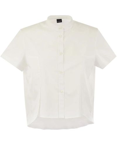Fay Short sleeve shirts - Blanco