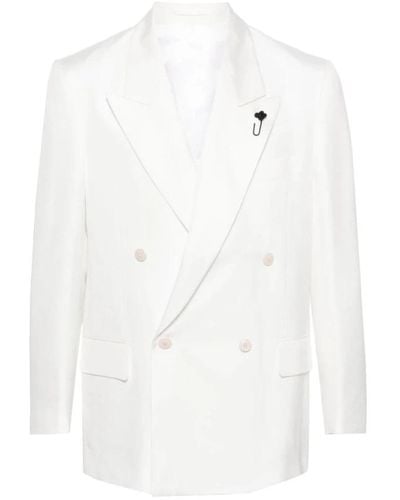 Lardini Elegante miami blazer jacken - Weiß