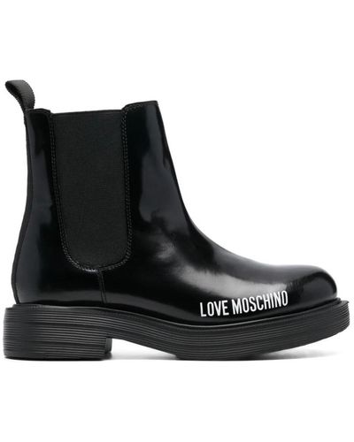 Love Moschino Chelsea Boots - Black