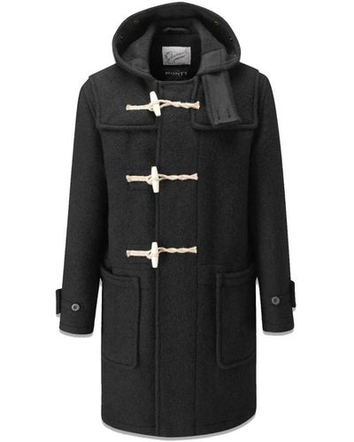 Gloverall Single-Breasted Coats - Black