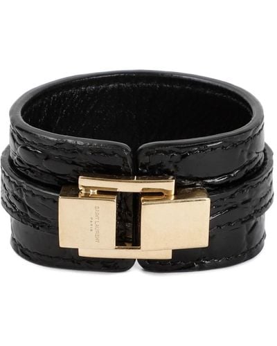 Saint Laurent Bracelets - Black