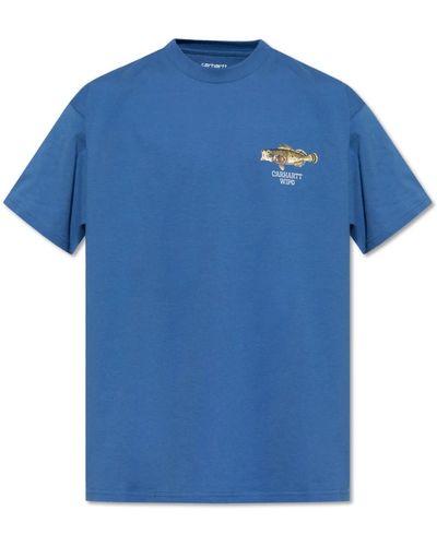 Carhartt Bedrucktes t-shirt - Blau