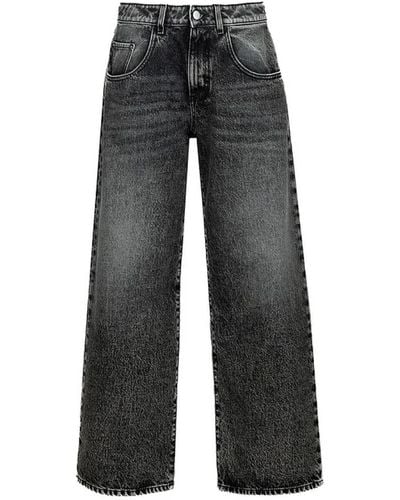 ICON DENIM Jeans > wide jeans - Gris